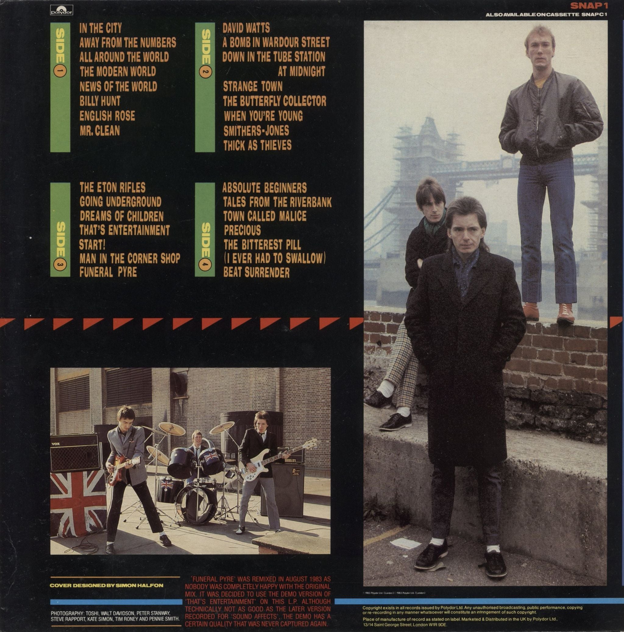 The Jam Snap! UK 2-LP vinyl record set (Double LP Album)