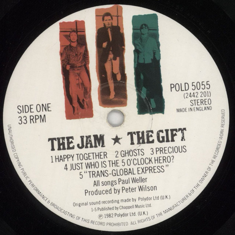 The Jam The Gift + Paper Bag - EX UK vinyl LP album (LP record) JAMLPTH746146