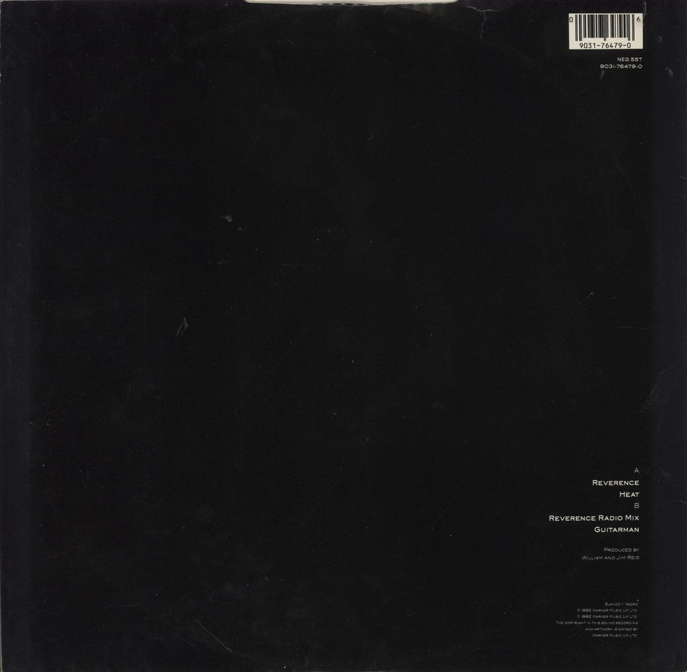 The Jesus & Mary Chain Reverence UK 12" vinyl single (12 inch record / Maxi-single) 090317647906