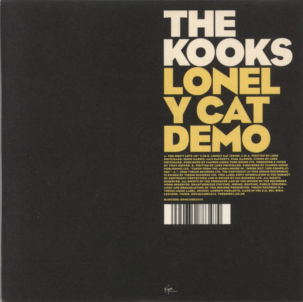 The Kooks You Don't Love Me UK 7" vinyl single (7 inch record / 45) 094634883474