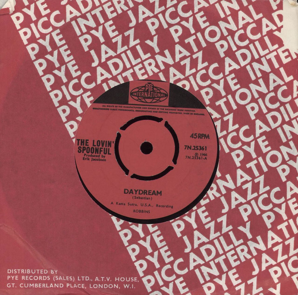 The Lovin' Spoonful Daydream - 4pr UK 7" vinyl single (7 inch record / 45) 7N.25361
