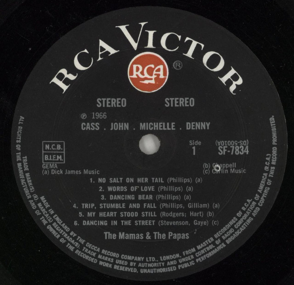 The Mama's And The Papa's Cass, John, Michelle, Dennie UK vinyl LP album (LP record) M&PLPCA869970