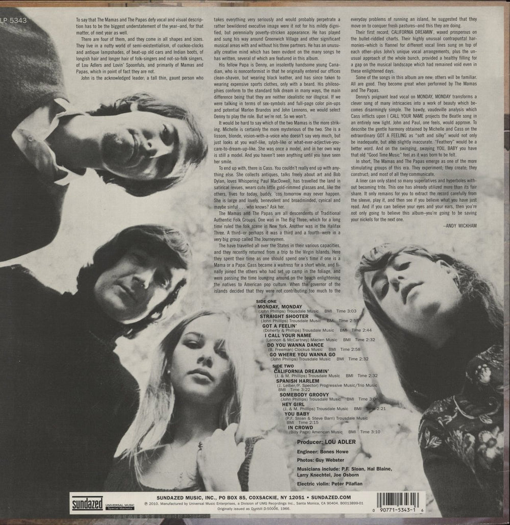 The Mama's And The Papa's If You Can Believe Your Eyes And Ears US vinyl LP album (LP record) 090771534316