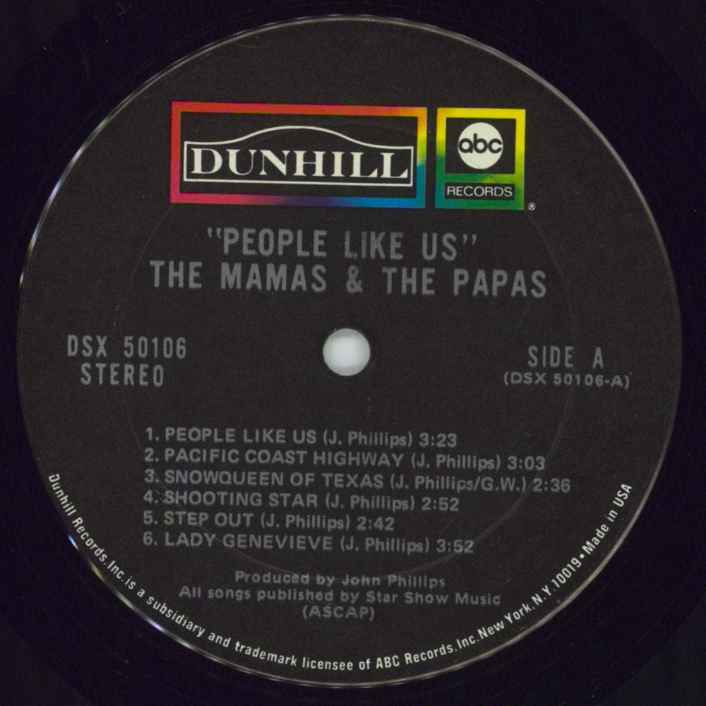 The Mama's And The Papa's People Like Us US vinyl LP album (LP record) M&PLPPE849138
