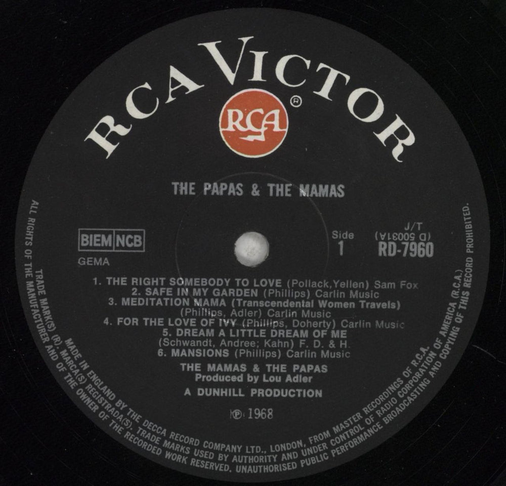 The Mama's And The Papa's The Papas & The Mamas UK vinyl LP album (LP record) M&PLPTH512917