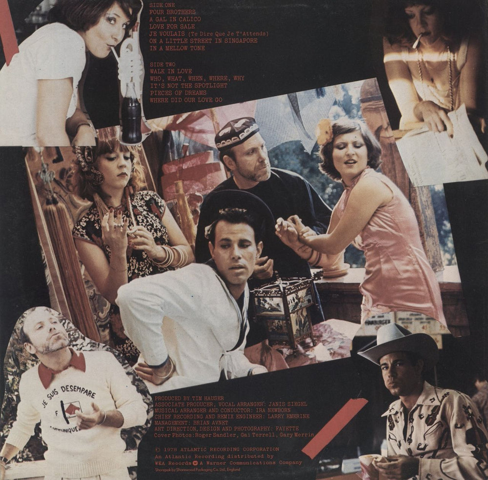 The Manhattan Transfer Pastiche UK vinyl LP album (LP record)