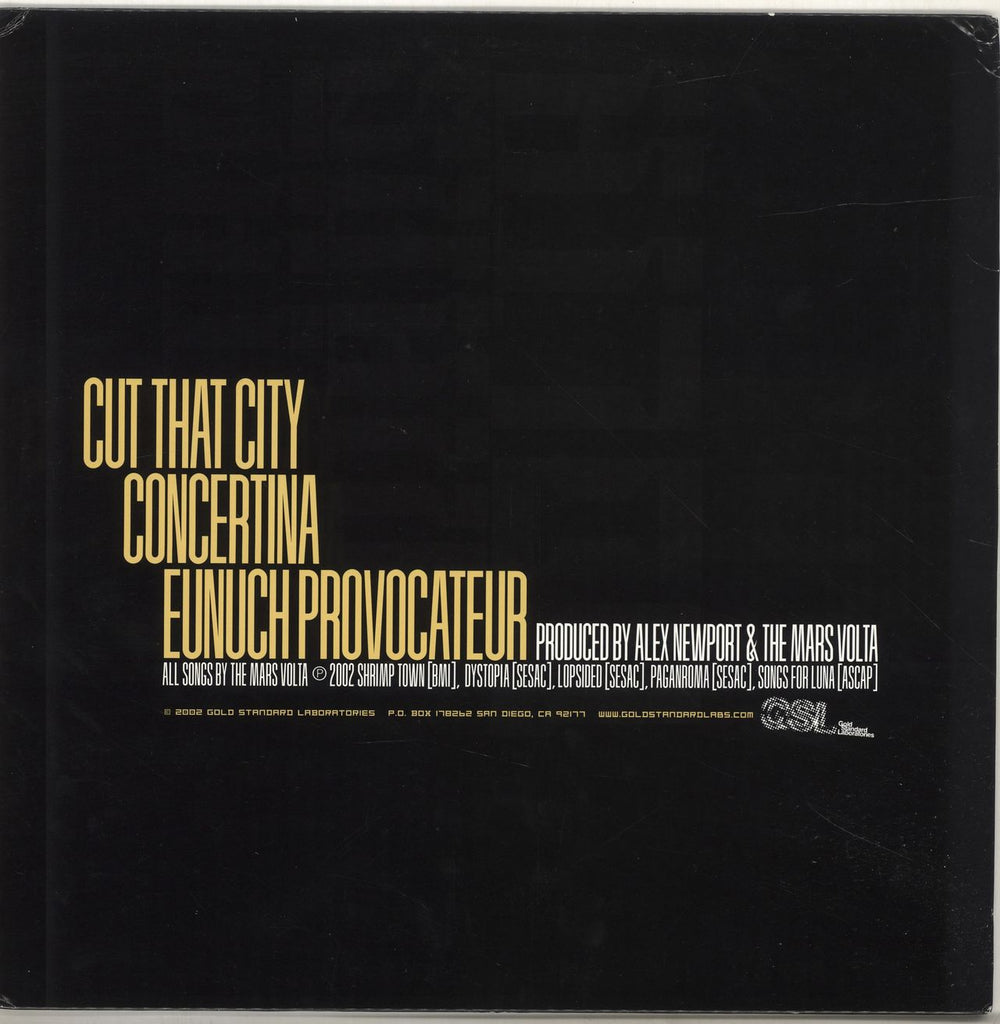 The Mars Volta Tremulant EP - Yellow vinyl + Photo Insert US 12" vinyl single (12 inch record / Maxi-single)