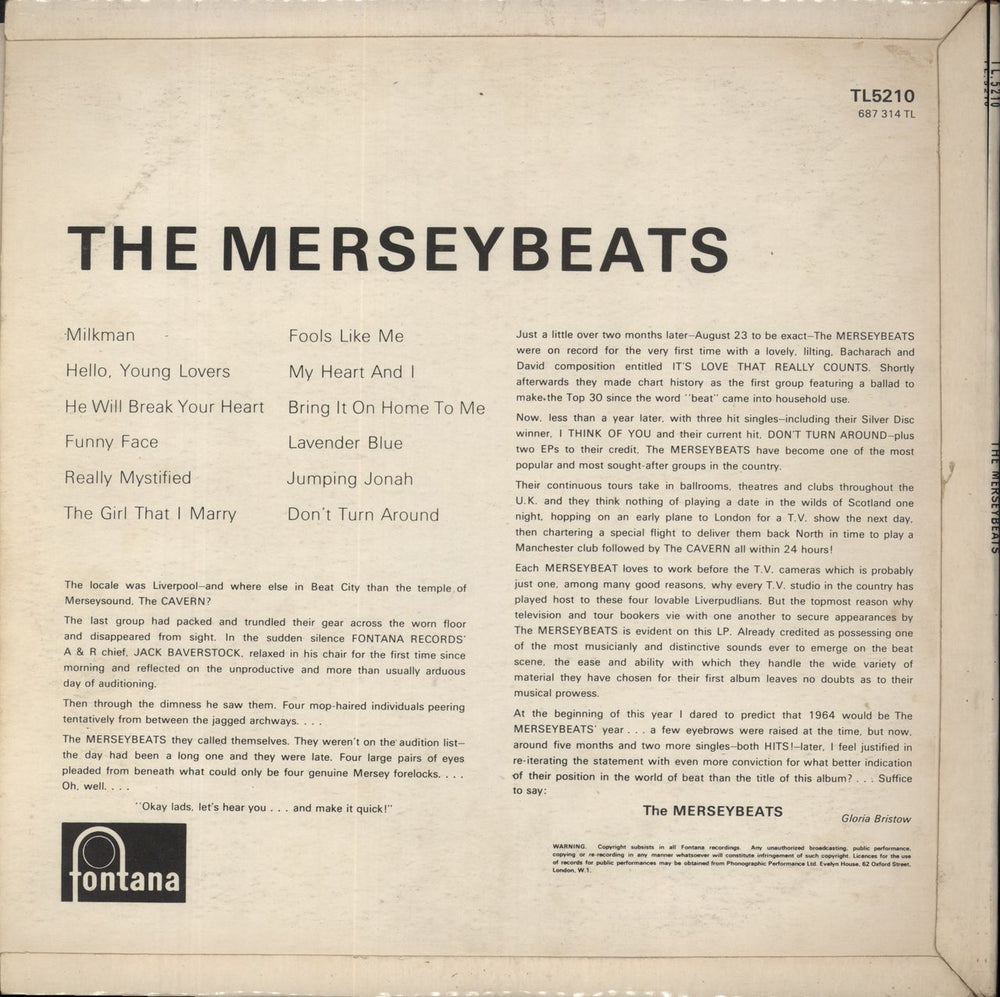 The Merseybeats The Merseybeats - EX UK vinyl LP album (LP record)