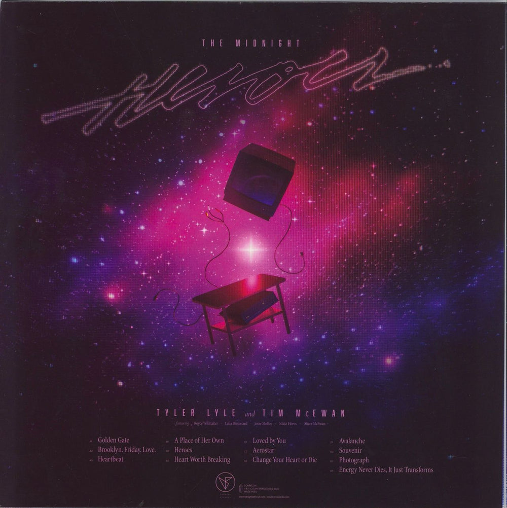 The Midnight Heroes - Blue Vinyl UK 2-LP vinyl record set (Double LP Album)