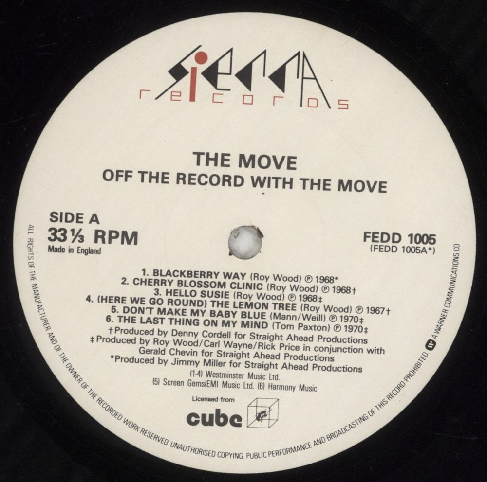 The Move Off The Record UK 2-LP vinyl record set (Double LP Album) MOV2LOF231366