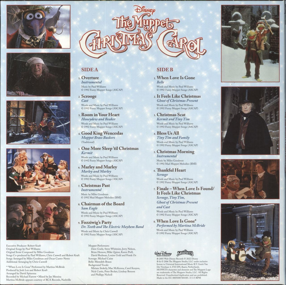 The Muppets The Muppet Christmas Carol UK picture disc LP (vinyl picture disc album) MUPPDTH855679