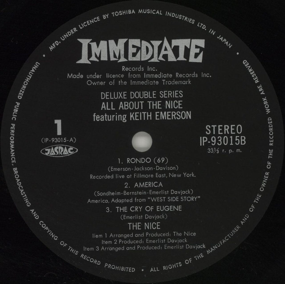 The Nice All About The Nice Featuring Keith Emerson + Obi Japanese 2-LP vinyl record set (Double LP Album) NCE2LAL678883