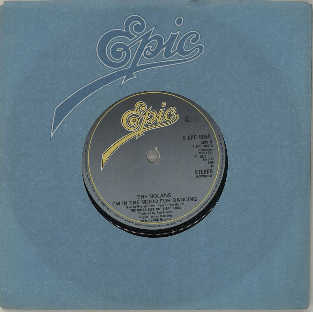 The Nolans I'm In The Mood For Dancing UK 7" vinyl single (7 inch record / 45) EPC8068