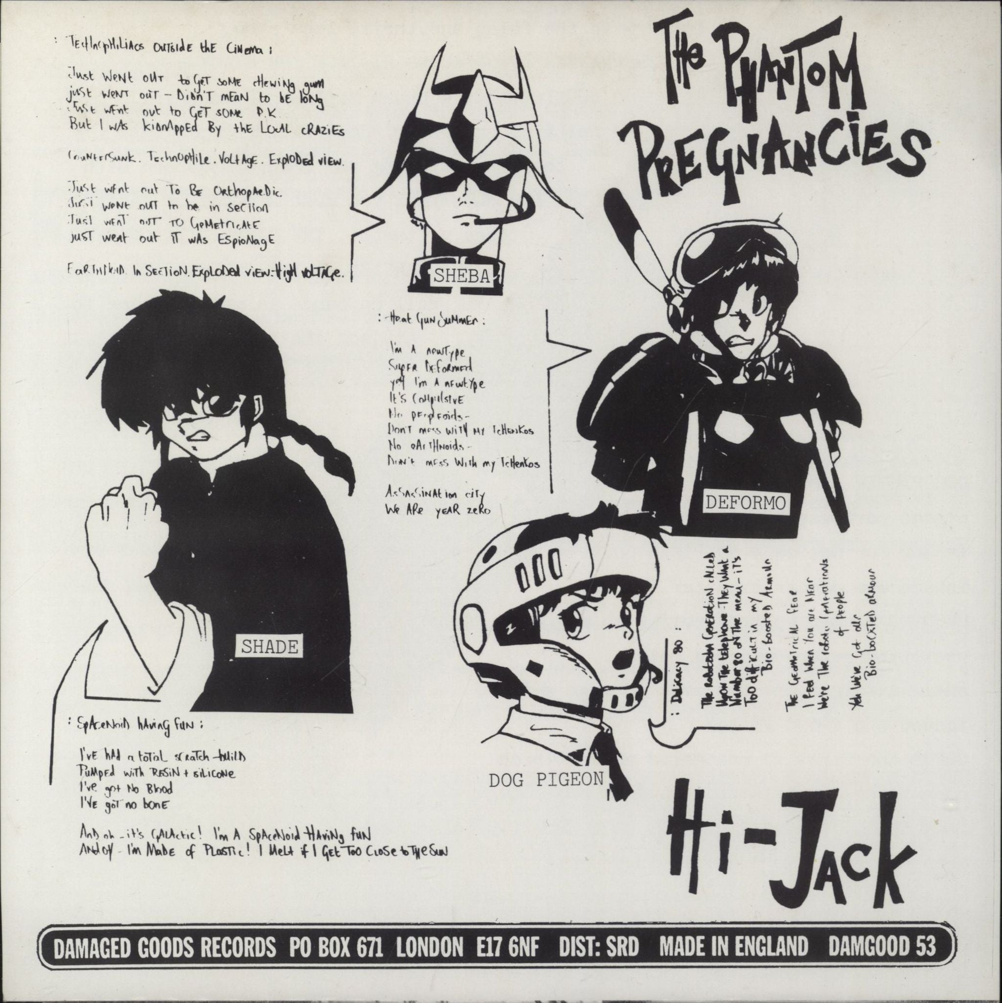 The Phantom Pregnancies Split UK 7\" vinyl single (7 inch record / 45)