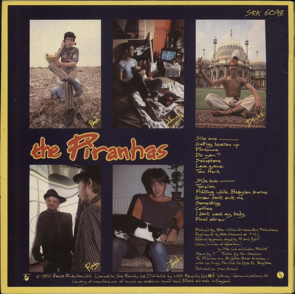 The Piranhas The Piranhas + Hype Sticker UK vinyl LP album (LP record)