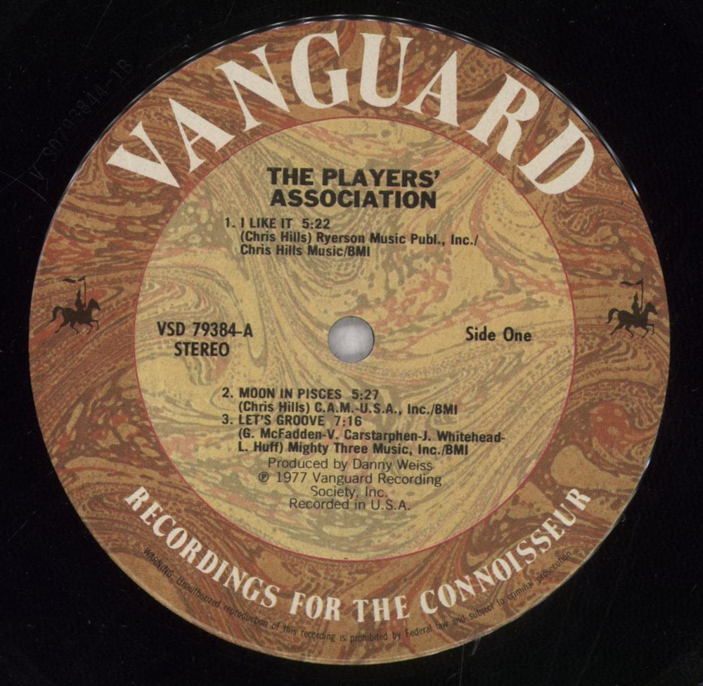 The Players Association The Players' Association US vinyl LP album (LP record) 3PALPTH608033