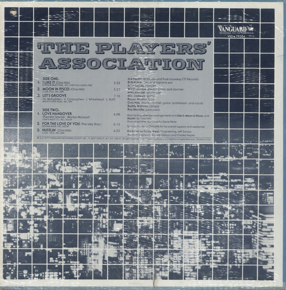 The Players Association The Players' Association US vinyl LP album (LP record)