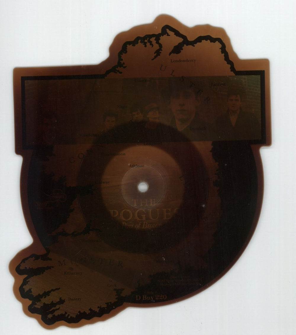The Pogues A Pair Of Brown Eyes UK shaped picture disc (picture disc vinyl record) DBUY220