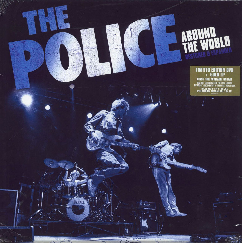 The Police Around The World: Restored & Expanded - Gold Vinyl + DVD - Sealed UK vinyl LP album (LP record) 00602448006455