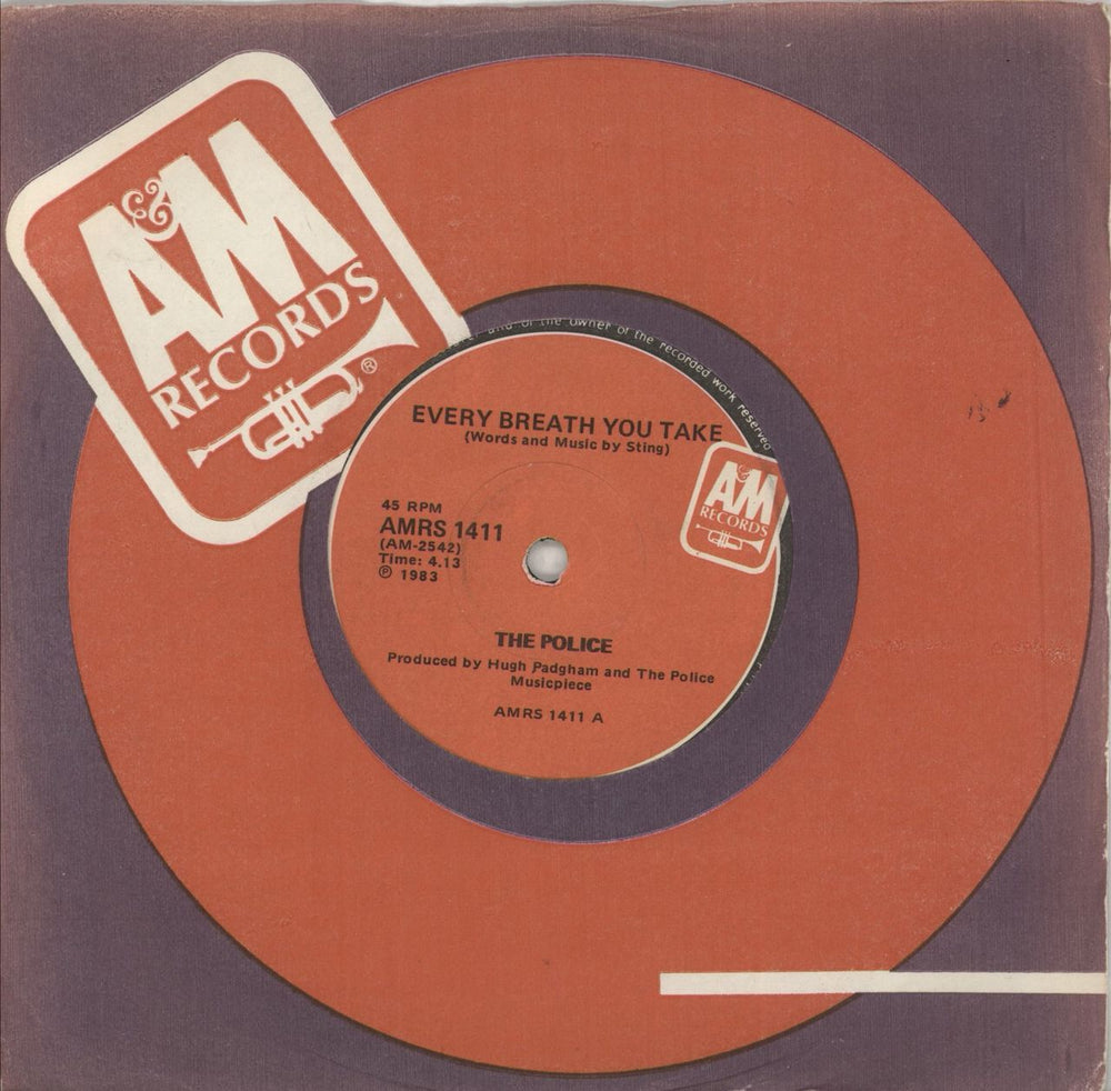 The Police Every Breath You Take South African 7" vinyl single (7 inch record / 45) AMRS1411