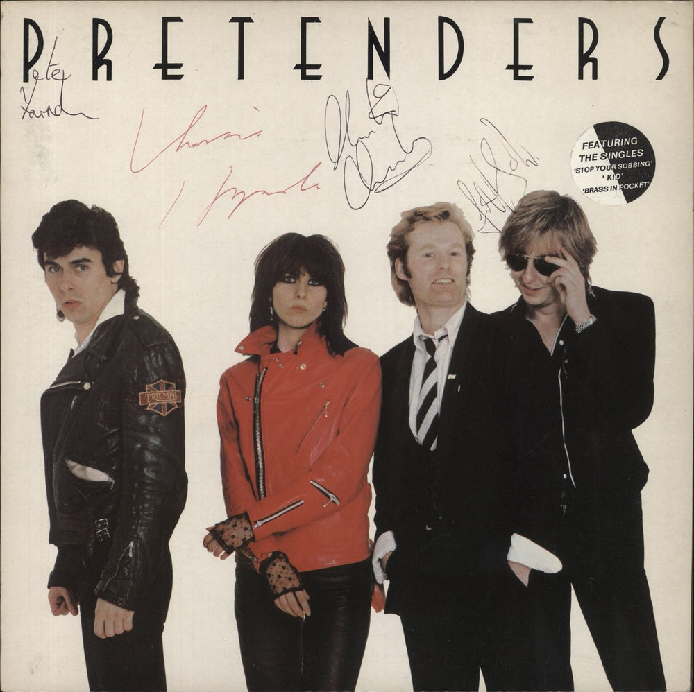 The Pretenders Pretenders - Fully Autographed UK vinyl LP album (LP record) RAL3