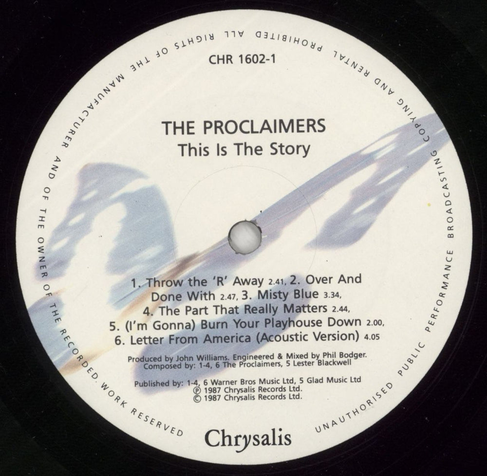 The Proclaimers This Is The Story - Singles Sticker UK vinyl LP album (LP record) PCLLPTH672604