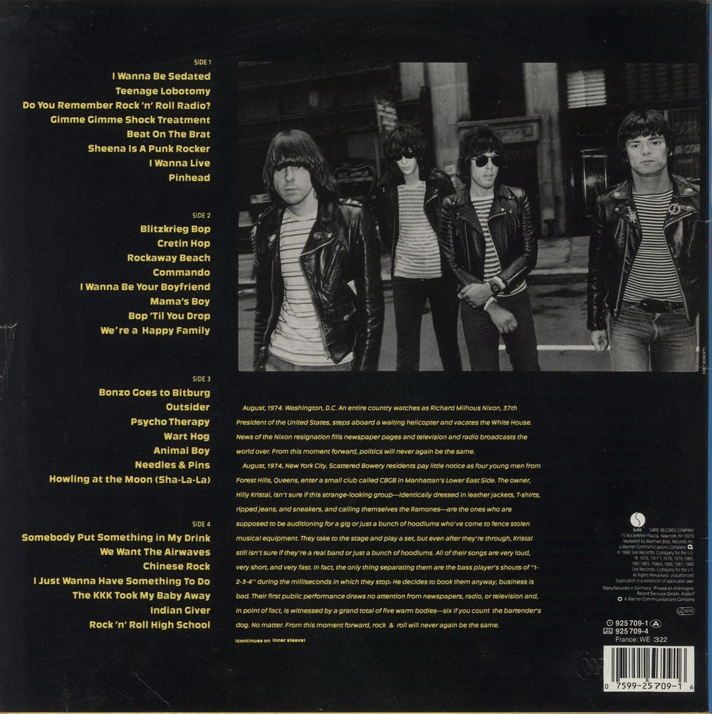 The Ramones Ramones Mania - VG German 2-LP vinyl record set (Double LP Album) 075992570916