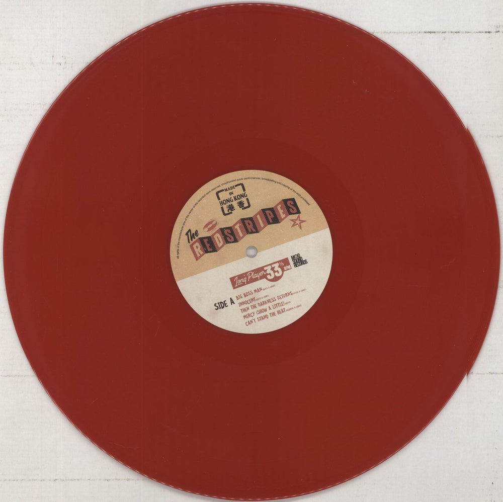 The Red Stripes Made In Hong Kong - Red Vinyl Hong Kong vinyl LP album (LP record) 836LPMA861397