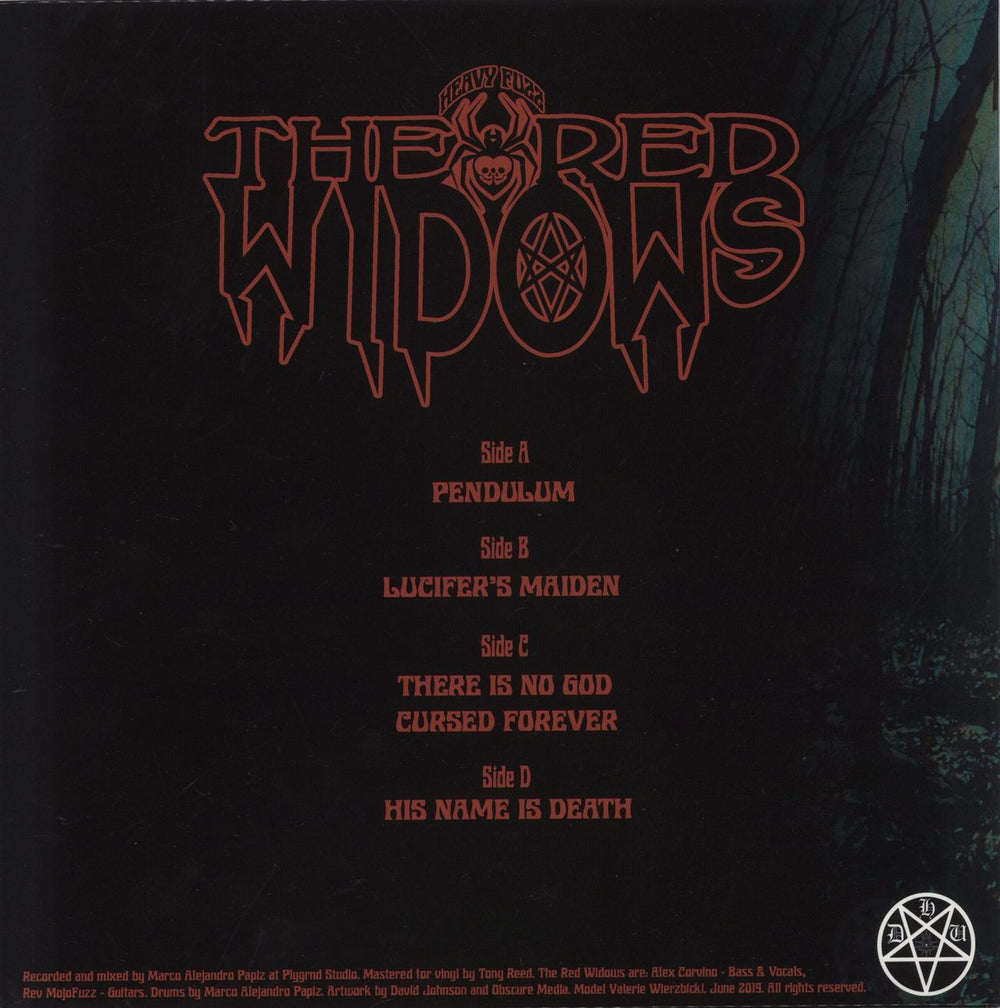 The Red Widows Fuzzifixion - Green Coke Bottle W/ Black & Red Splatter Vinyl Dutch 2-LP vinyl record set (Double LP Album)