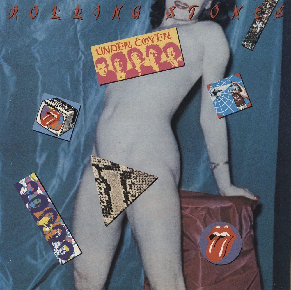 The Rolling Stones Undercover + Lyric Insert UK vinyl LP album (LP record) CUN1654361