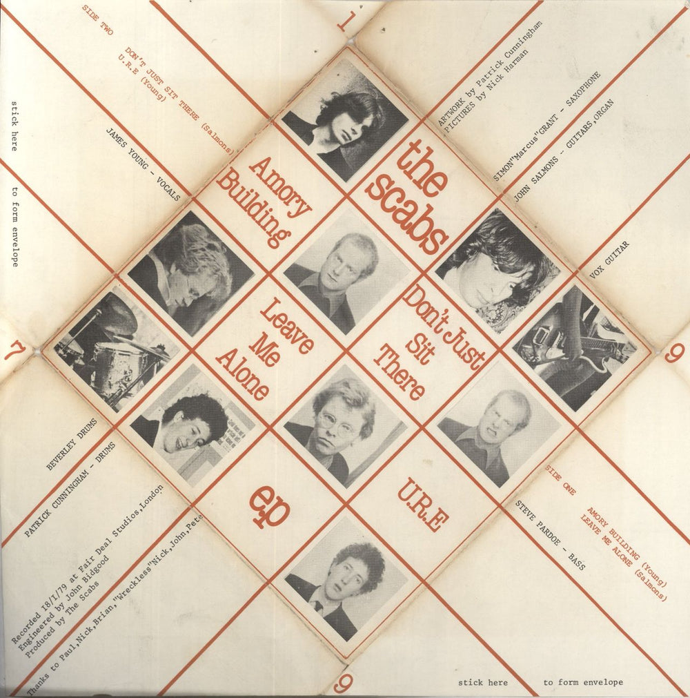 The Scabs (70S) The Scabs E.P. - EX UK 7" vinyl single (7 inch record / 45) 1979