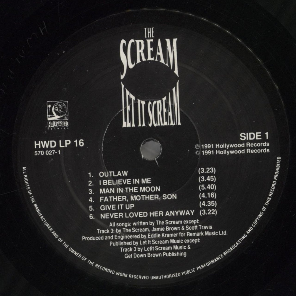 The Scream Let It Scream UK vinyl LP album (LP record) VQYLPLE857435