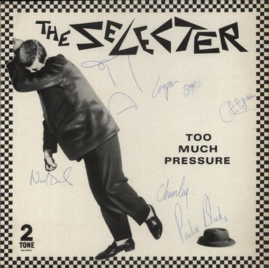 The Selecter Too Much Pressure - Fully Autographed UK vinyl LP album (LP record) CDLTT5002