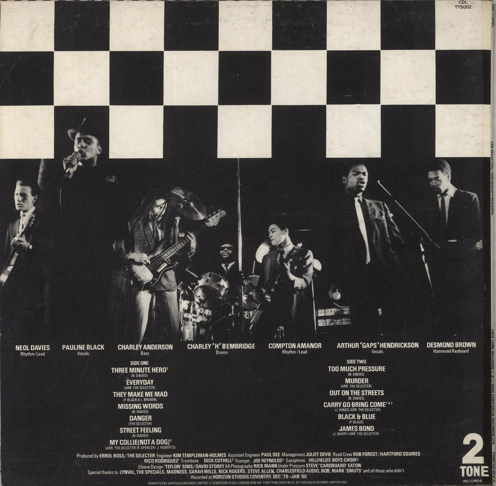 The Selecter Too Much Pressure - Fully Autographed UK vinyl LP album (LP record) SELLPTO723040