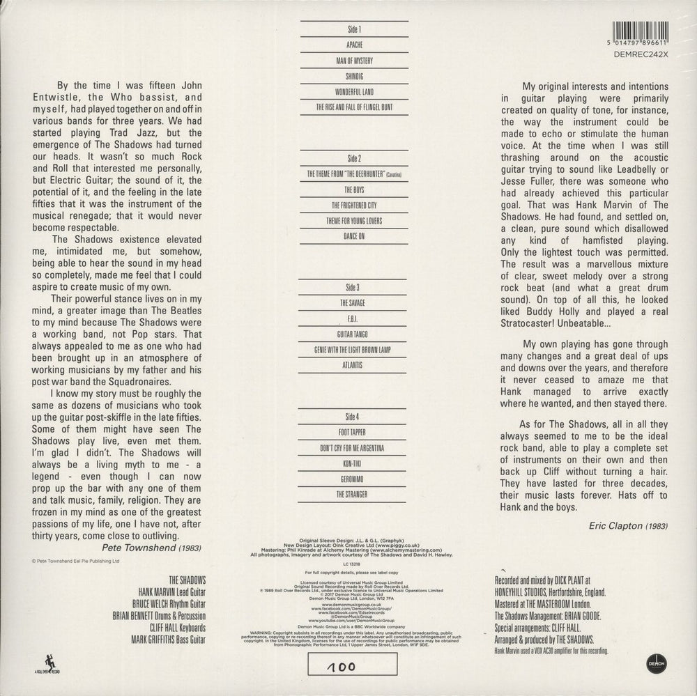 The Shadows At Their Very Best - 180 Gram Red Vinyl - Sealed UK vinyl LP album (LP record) 5014797896611