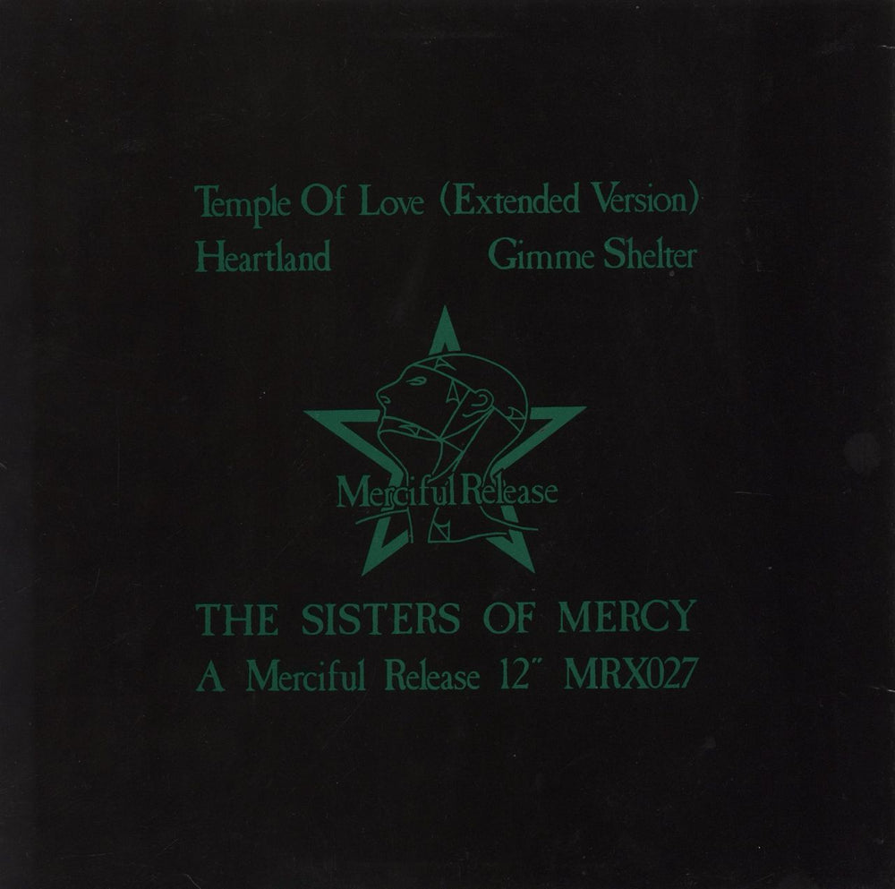 The Sisters Of Mercy Temple Of Love - 2nd UK 12" vinyl single (12 inch record / Maxi-single)