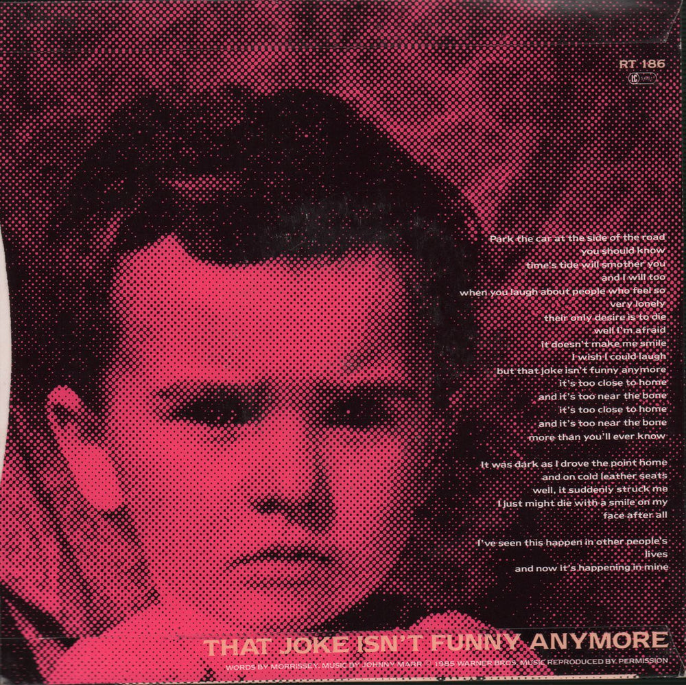 The Smiths That Joke Isn't Funny Anymore - 4pr UK 7" vinyl single (7 inch record / 45) *NO BARCODE!*