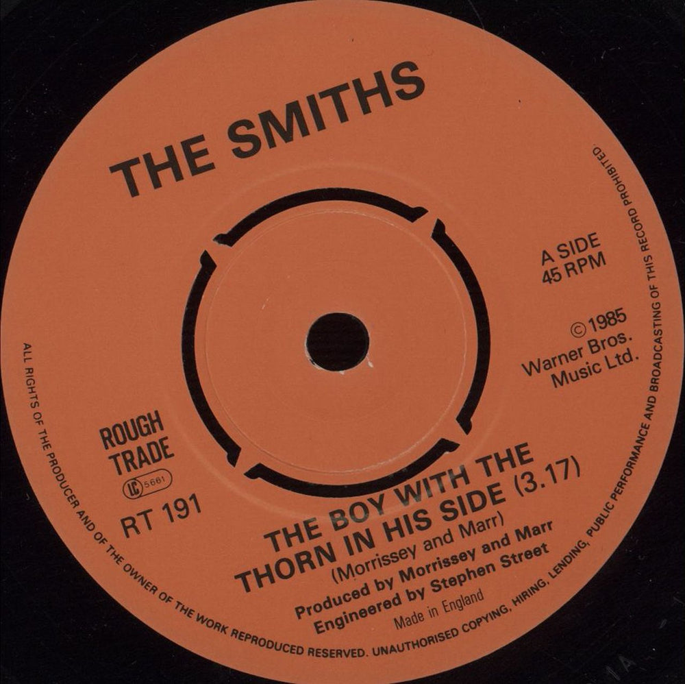 The Smiths The Boy With The Thorn In His Side - 4pr UK 7" vinyl single (7 inch record / 45) SMI07TH09868