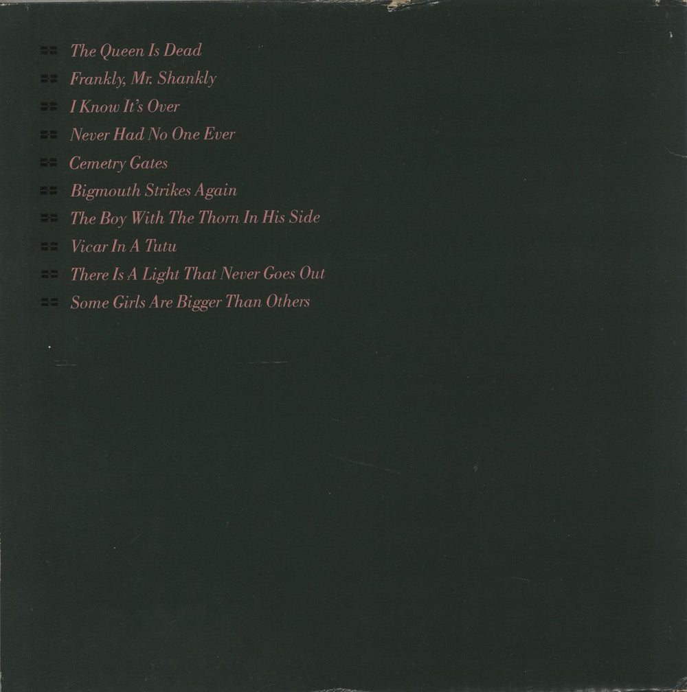 The Smiths The Queen Is Dead - Hype Stickered - VG / EX UK vinyl LP album (LP record)