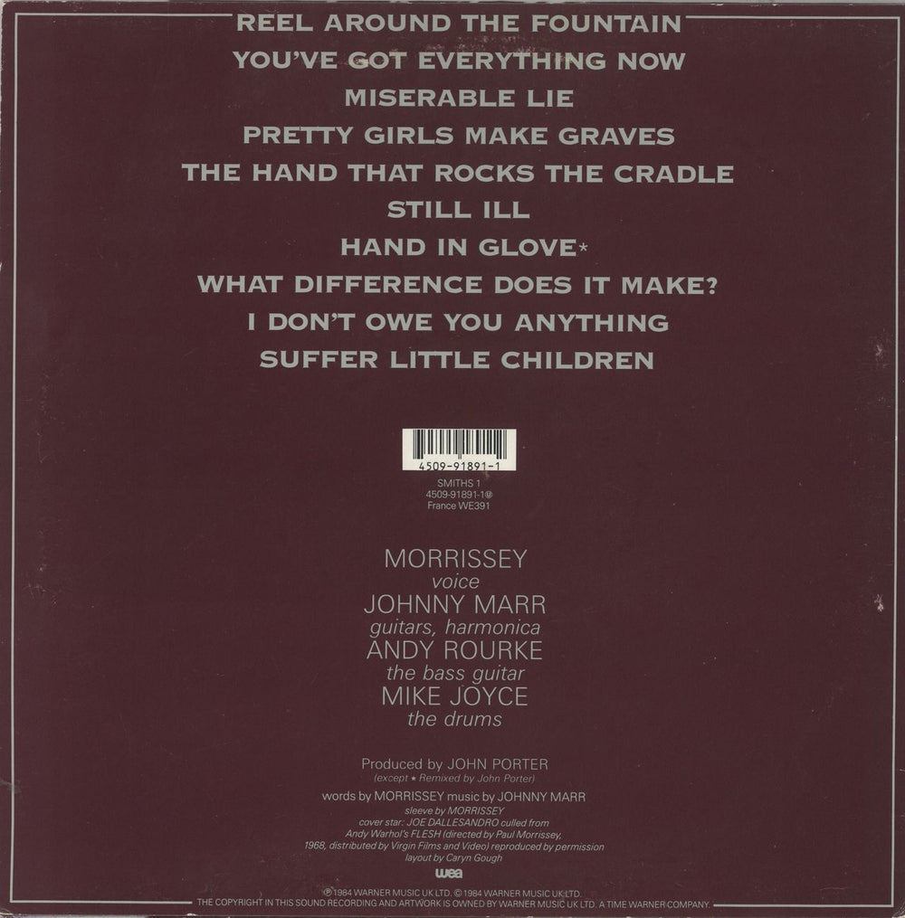 The Smiths The Smiths UK 10" vinyl single (10 inch record) 745099189112