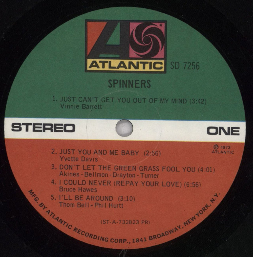 The Spinners Spinners US vinyl LP album (LP record) SPNLPSP844433