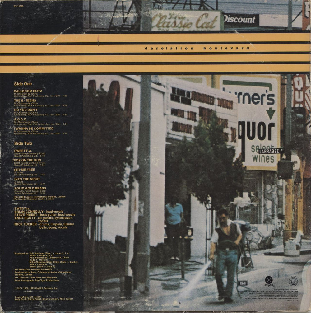 The Sweet Desolation Boulevard US vinyl LP album (LP record)