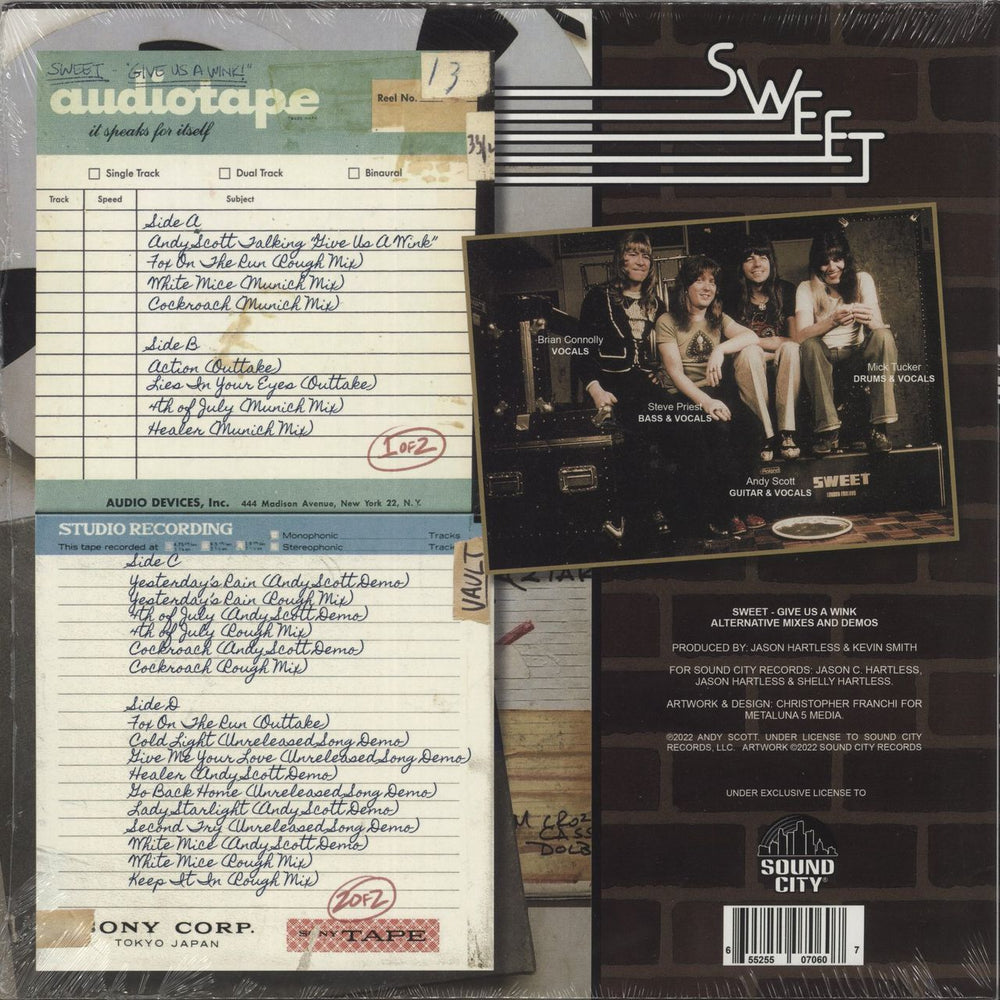 The Sweet Give Us A Wink (Alternative Mixes And Demos) - Orange Vinyl - Sealed US 2-LP vinyl record set (Double LP Album) 655255070607