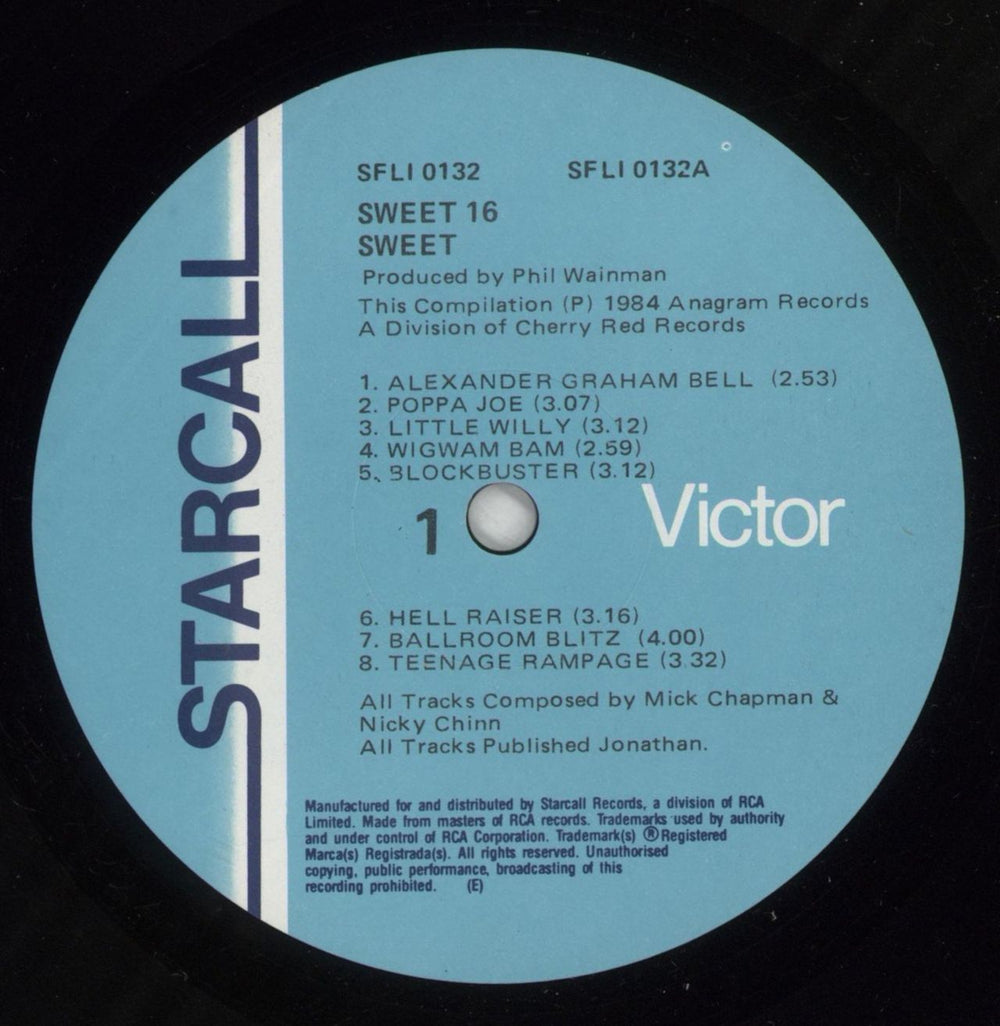 The Sweet Sweet 16 Australian vinyl LP album (LP record) SWTLPSW874222