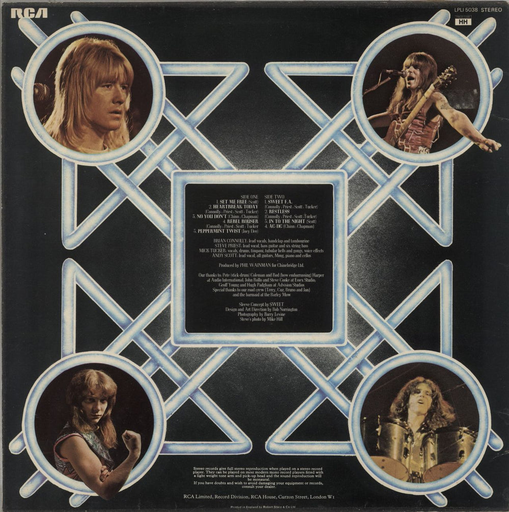 The Sweet Sweet Fanny Adams - VG UK vinyl LP album (LP record) '1974