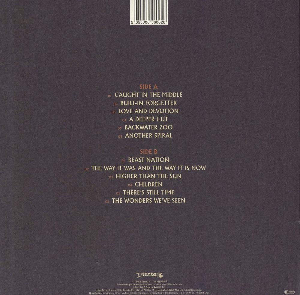 The Temperance Movement A Deeper Cut UK vinyl LP album (LP record) 5055006560626