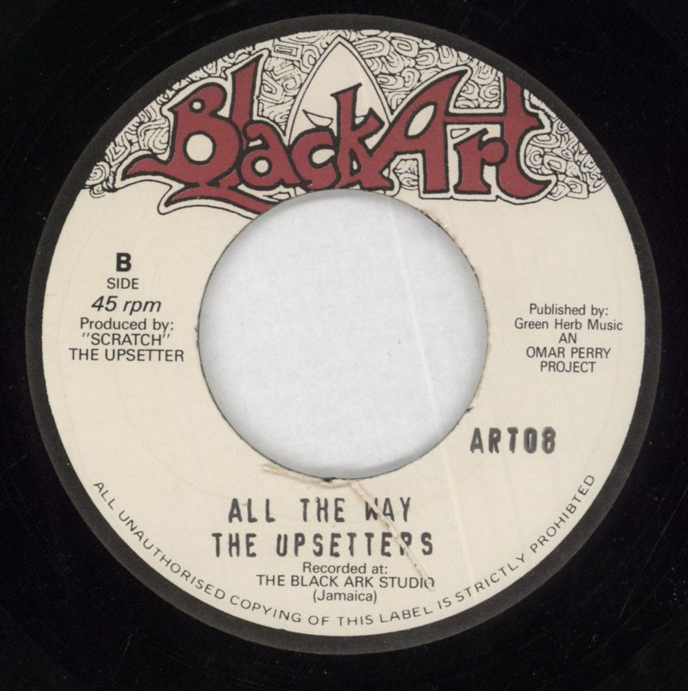 The Upsetters The Long Way UK 7" vinyl single (7 inch record / 45)