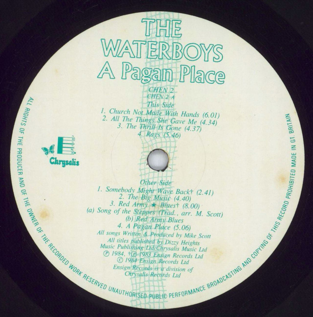 The Waterboys A Pagan Place - Shrink UK vinyl LP album (LP record) WATLPAP817267