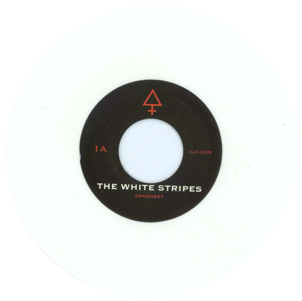 The White Stripes Conquest - White Vinyl UK 7" vinyl single (7 inch record / 45) WST07CO780520