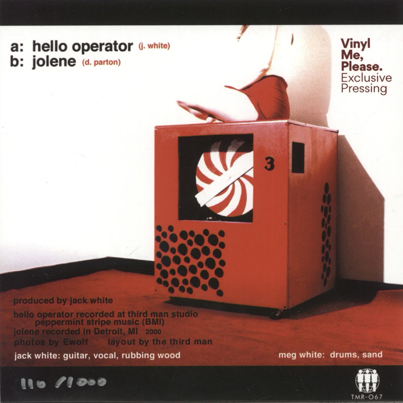 The White Stripes Hello Operator - 2011 issue US 7" vinyl single (7 inch record / 45)